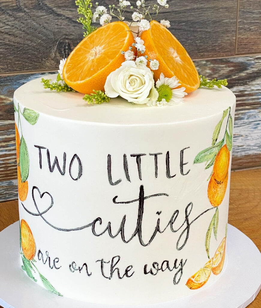 Custom baby shower cake by Soul Cakes by Tanya