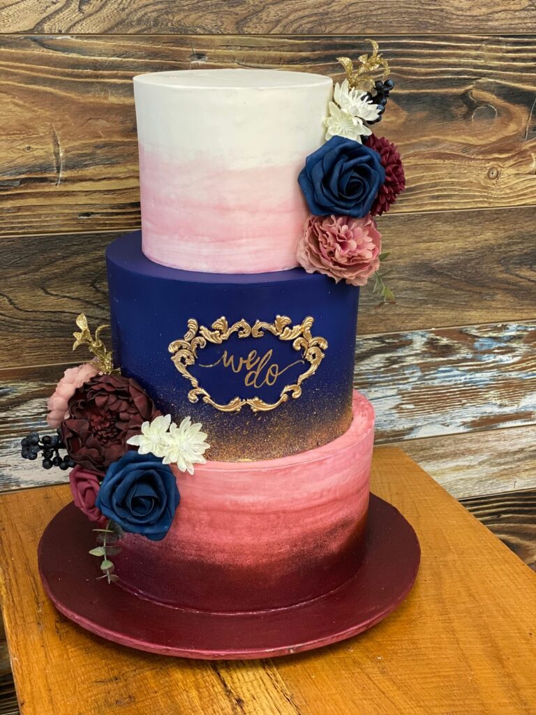 Custom wedding cake by Soul Cakes by Tanya